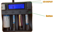현명한 리튬 배터리 충전기 USB LCD 충전기 12V 2A