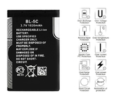 노키아 모바일 폰을 위한 BL5C 리튬이온 재충전형 배터리