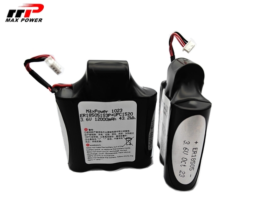 자동차 추적기 사용 3.6V 12.3Ah ER18505 플러스 HPC1520 리소클2 1차 리?? 이온 배터리 10년 유효기간