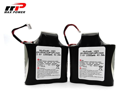 자동차 추적기 사용 3.6V 12.3Ah ER18505 플러스 HPC1520 리소클2 1차 리?? 이온 배터리 10년 유효기간