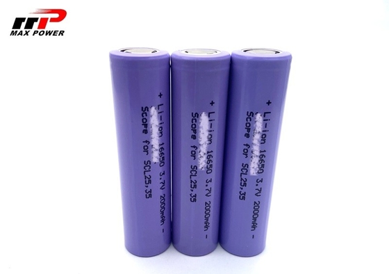 Li16650C 3.7 V 2000mah 리?? 이온 재충전 배터리 셀 OEM 서비스 CE UL CB