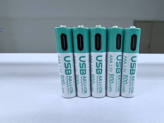 1.5V AAA 180mA 660mWh 리?? 이온 재충전 배터리