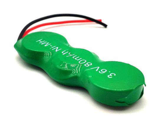 맞춤형 80mAh NiMH 버튼 셀 1.2V 2.4V 3.6V NIMH 재충전 배터리