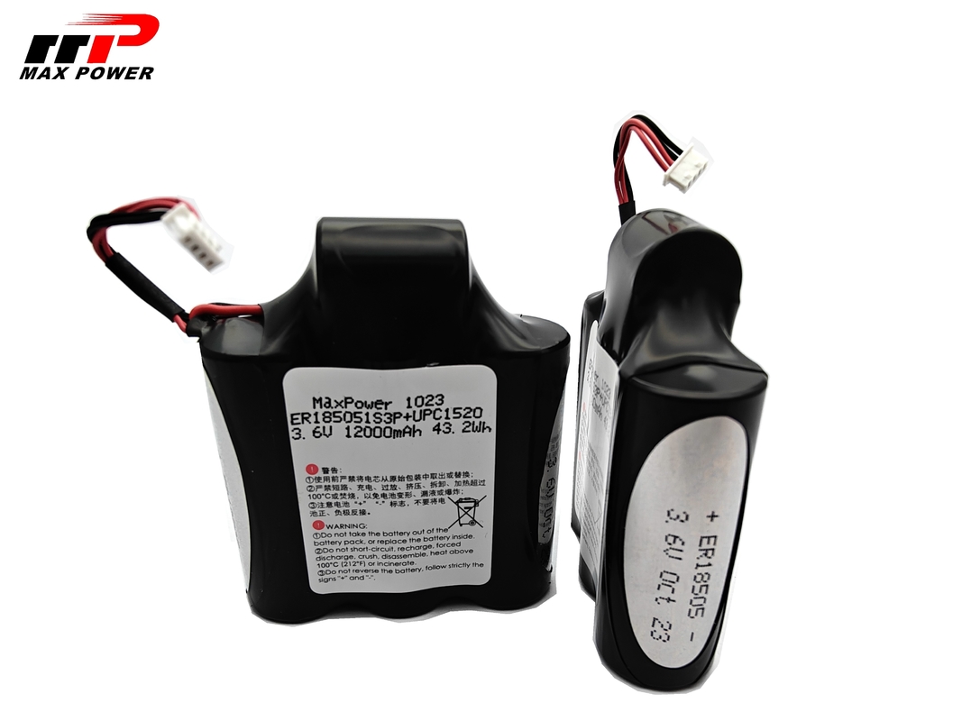 자동차 추적기 사용 3.6V 12.3Ah ER18505 플러스 HPC1520 리소클2 1차 리?? 이온 배터리 10년 유효기간