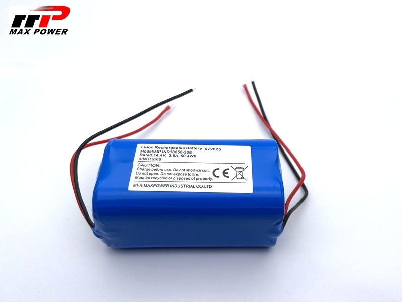 14.4V 18650 3500mAH lithium ion Battery pack For cleaning robot vocuum cleaner