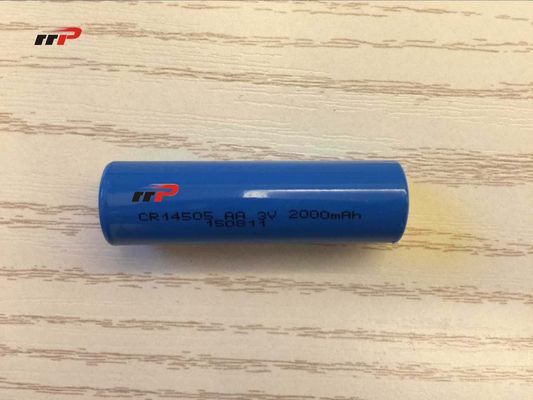 CR14505 Li mno2 건전지 2000mAh 3.0V 1 차적인 리튬 건전지 UL 세륨