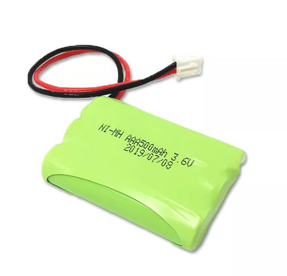 탑재된 3.6V AAA 500mAh 니켈수소화금속 전지 팩 재충전이 가능한 Ｔ 박스 자동차