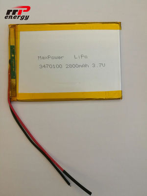 2800mAh 수용량 리튬 중합체 건전지 3470100 3.7V 노트북 노트북 신청