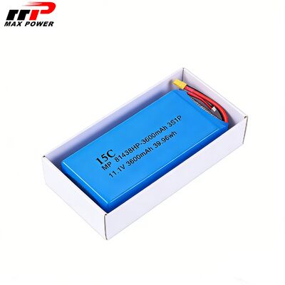 MP81438HP 3600mAh 15C 리튬 폴리머 배터리 팩 | 11.1V