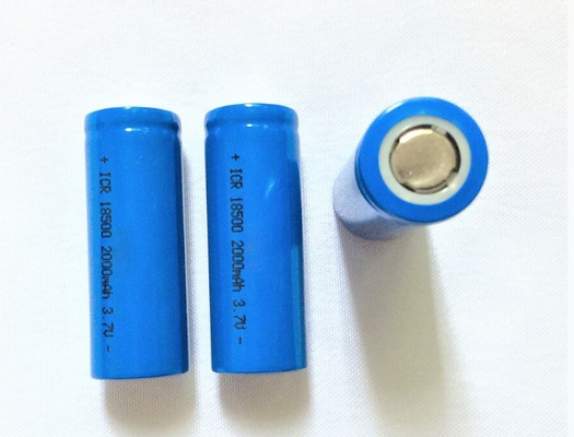 INR18500 리?? 이온 배터리 2000mAh 고 용량 3.7V 재충전 가능한 리?? 이온 배터리