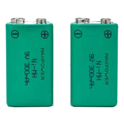 300mAh 9V 프리즘 NiMh 건전지는 멀티미터 세륨 UL Rohs를 위해 포장합니다