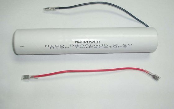 4000mAh NICAD 재충전 전지 3.6Volt 고열 IEC61951-1/2