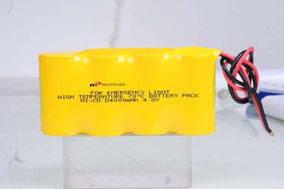 긴급 점화를 위한 높은 책임 4000mAh 4.8V NICD 재충전 전지