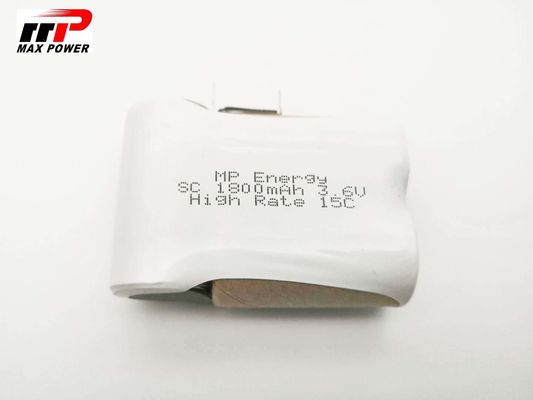 전력 공구 Nicd 전지 3.6V SC1800mAh 높은 출력 비율 15C 콜럼븀 IEC MSDS