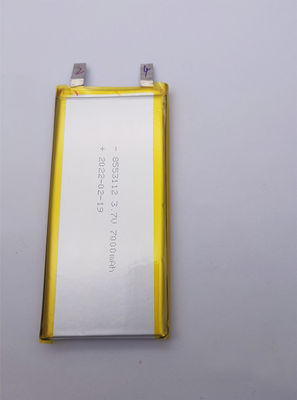UL IEC62133과 7000 mah 리튬-폴리머 전지 0.2C 3.7V KC 8553112